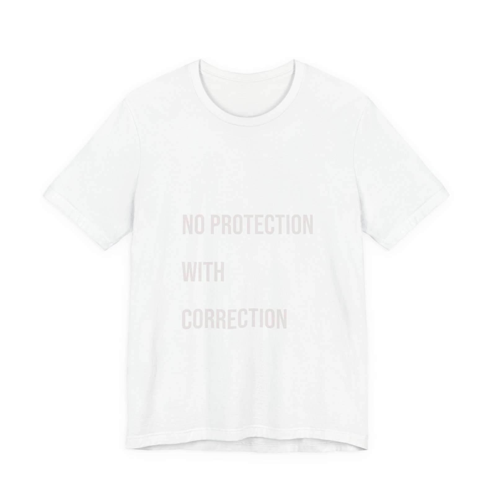 The Blueprint Tee – NO PROTECTION WITHOUT CORRECTION - Image 5