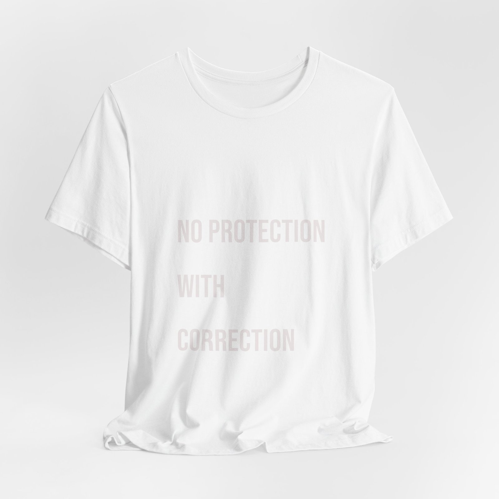 The Blueprint Tee – NO PROTECTION WITHOUT CORRECTION - Image 8