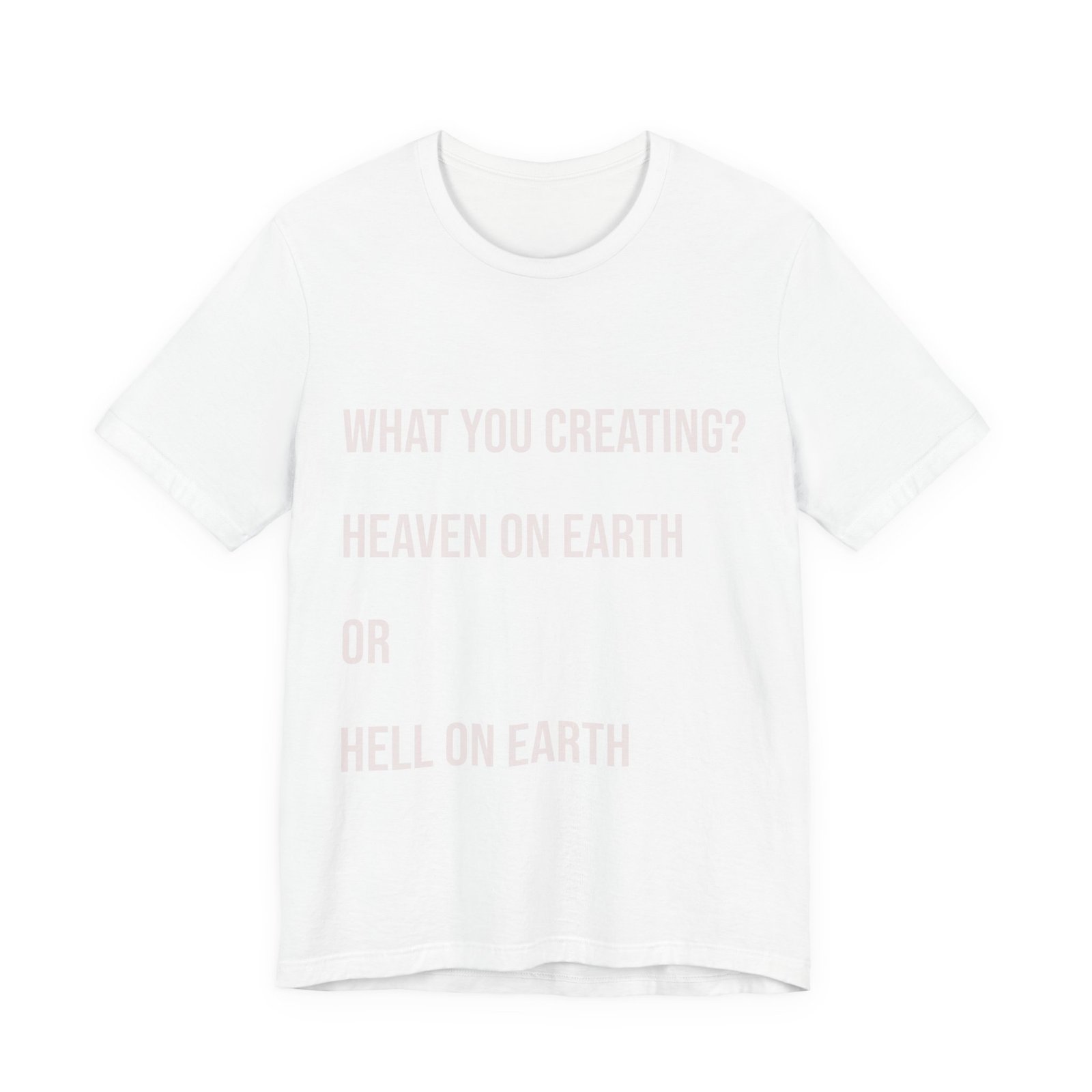 The Blueprint Tee – WHAT YOU CREATING? HEAVEN ON EARTH? - Image 5